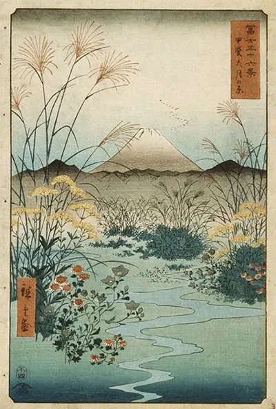 The Otsuki Plain in Kai Province Hiroshige